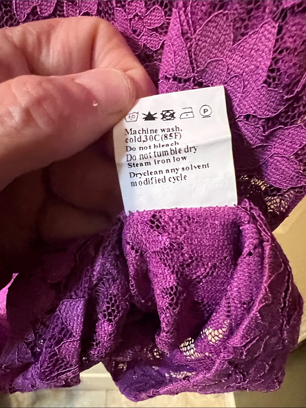 💲2💲if BUNDLED 3 or more$2 items Purple Lace Short-Sleeve H215 - Picture 3 of 7